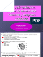 Retroalimentación, Terremotos, Tsunami y Volcanes