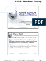 ISO DIS 9001 2015 Risk Based Thinking 2 Ups