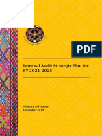 Internal Audit Strategic Plan For FY 2021-2025: Ministry of Finance December 2019