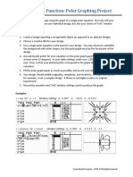 Form Meets Function: Polar Graphing Project: Directions