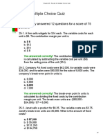 CVP - Quiz 1