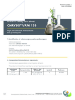 Chryso VRM 159: Material Safety Data Sheet