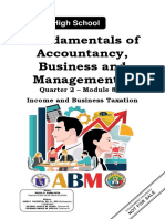 Abm Fabm2 Module 8 Lesson 2 Income and Business Taxation