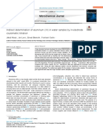 Microchemical Journal: Indirect Determination of Aluminum (III) in Water Samples by In-Electrode Coulometric Titration