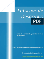 Tema 02 - Instalacion y Uso de Entornos de Desarrollo