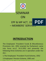 Presentation On Employees Provident Fund and Miscellaneous Provisions Act 1952