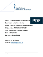 Marine Engineering Drawing and Design Assignment 1