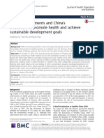 TAN - 2018 - Global Commitments and China S Endeavours To Promote Health and Achieve Sustaninable Development Goals