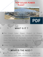 Canal Top Solar Power Plant