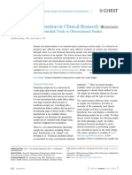 Sample Size Estimation in Clinical Research