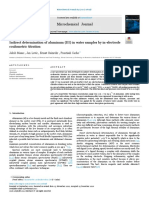 Microchemical Journal: Indirect Determination of Aluminum (III) in Water Samples by In-Electrode Coulometric Titration