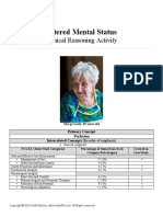 Altered Mental Status: Clinical Reasoning Activity