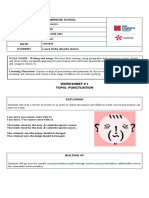 Worksheet # 1 Topic: Punctuation: Languages English Sebastián Díaz 8th Grade 1/09/2020