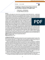 Practices and Challenges of Instructional Supervision in Government Secodary Schools of Wolaita Zone