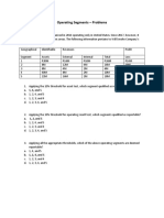 Operating Segments - Problems: A. 1, 4, and 5