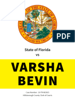 State of Florida Vs Varsha Bevin, Case Number 20-TR-063015