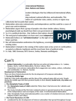 Chapter One: Understanding International Relations 1.1. Conceptualizing Nationalism, Nations and States Nationalism