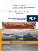 Instructed By: Hossein Sadeghi: An Introduction To Welded Tanks For Oil Storage, Api Standard 650