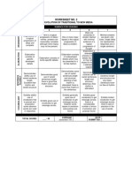 Worksheet No. 2: The Evolution of Traditional To New Media