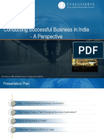 Conducting Successful Business in India - A Perspective