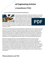 Total Intravenous Anaesthesia (TIVA)