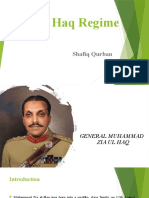 Zia Ul Haq Regime: Shafiq Qurban