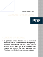 Agriculturl Income: Section Section 2 (1A)