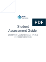 BSBLDR523 Student Assessment Guide 1