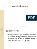 Nursing and Policy Development