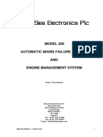 Deep Sea Electronics PLC: MODEL 509 Automatic Mains Failure Sensing AND Engine Management System