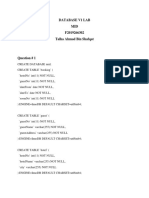 Database V1 Lab MID F2019266302 Talha Ahmad Bin Shafqat