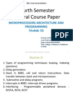 Fourth Semester General Course Paper: Microprocessors Architecture and Programming