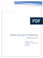 Trade Policy of Pakistan Final Project