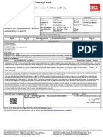 Motor Insurance - Two Wheeler Liability Only: Certificate of Insurance Cum Policy Schedule