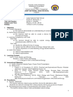 Lasip National High School: School: Teacher: Year and Section: Subject and Time: Date(s) : I. Objective