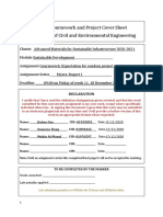 Group Coursework and Project Cover Sheet Department of Civil and Environmental Engineering