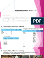 Regional Program Implementation Review in ENGLISH: General Instructions