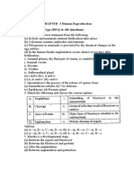 Section A-Objective Type (MCQ & AR Questions) : CHAPTER - 3 Human Reproduction