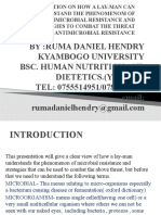 By:Ruma Daniel Hendry Kyambogo University Bsc. Human Nutrition and Dietetics. (Yr Two) TEL: 0755514951/0786224870 Email