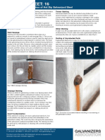 HDG Datasheet 16 - Staining and Discolouration of Hot Dip Galvanized Steel