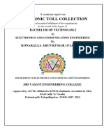 Fdocuments - in - Seminar Report Electronic Toll Collection System