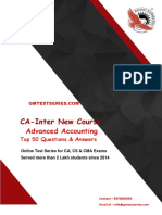 CA-Inter New Course: Advanced Accounting