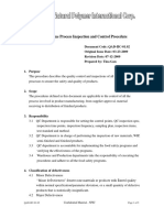 NPIC In-Line Process Inspection and Control Procedure