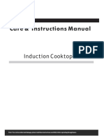 Care Instructions Manual &: Induction Cooktop