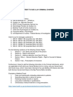 Astudillo v. Quebec - Formal Notice of Intent To Sue & Press Charges - July 25 2021