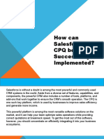 How Can Salesforce CPQ Be Successfully Implemented