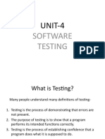 UNIT-4: Software Testing