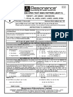 All India Open Test Main Pattern (Aiot-1) : COURSE: 01JA, IA, JAZA, iJA01, iJA02, iJA03, 01EA