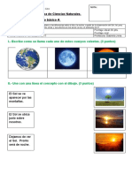 Evaluación Ciencias Oa12 Cuerpos Celestes