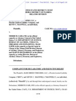 US DIS FLMD 6 21cv1245 COMPLAINT For Declaratory and Injunctive Relief Ag Opt